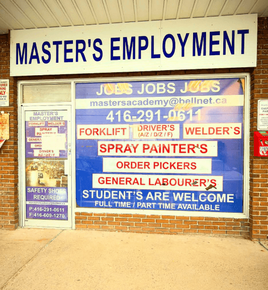Master's Employment Services — 848 Markham Road, Scarborough